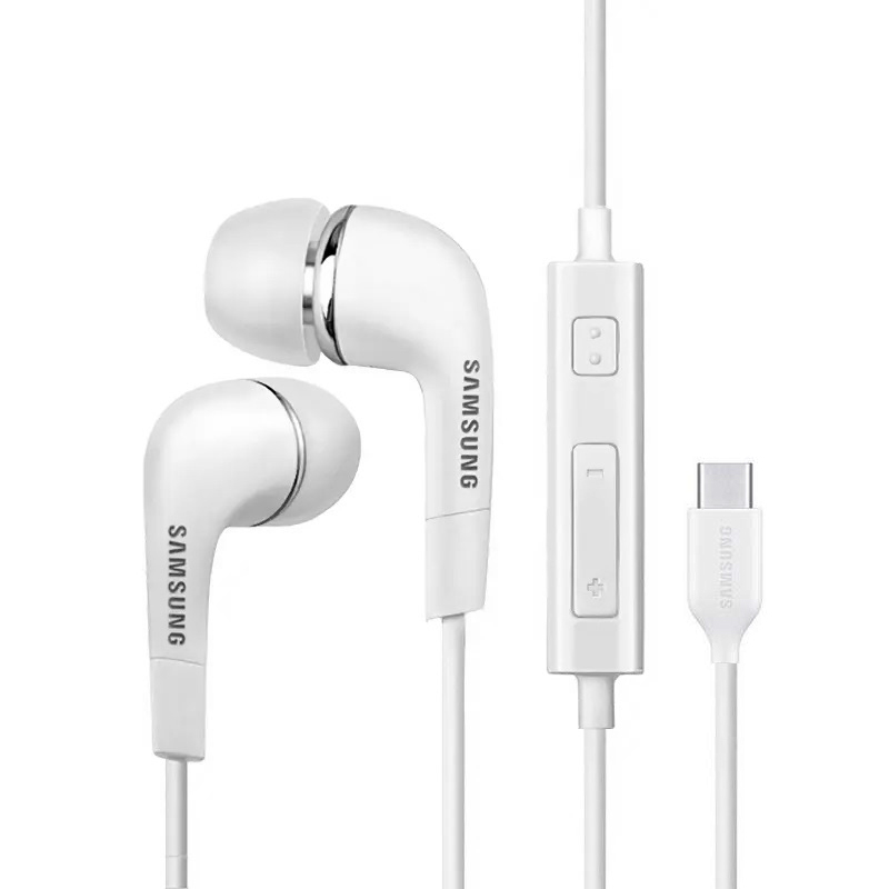Samsung EHS64 | Słuchawki Dokanałowe Przewodowe z Mikrofonem | USB-C | Białe