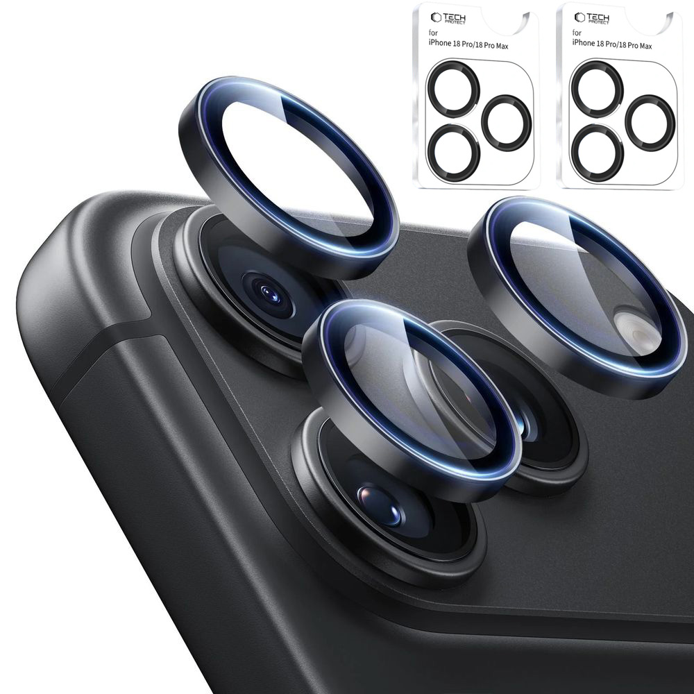 2x Osobne Szkła Ochronne na Aparat  | Black do Apple iPhone 18 Pro / Pro Max