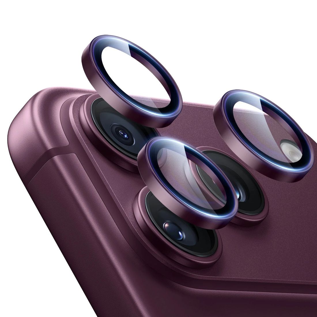 ESR Armorite | Osobne Szkła Hartowane na Aparat | Burgundy do Apple iPhone 18 Pro / Pro Max