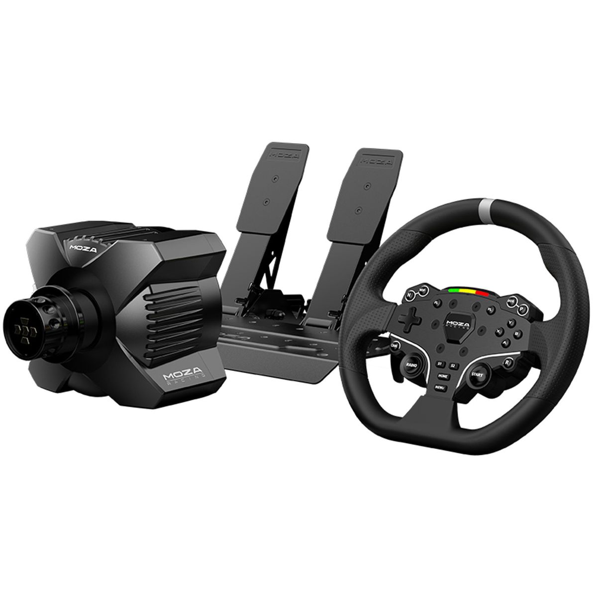 MOZA Racing Bundle: Baza R3 + Kierownica + Pedały SRP-Lite + Zaciski RS074 (PC)