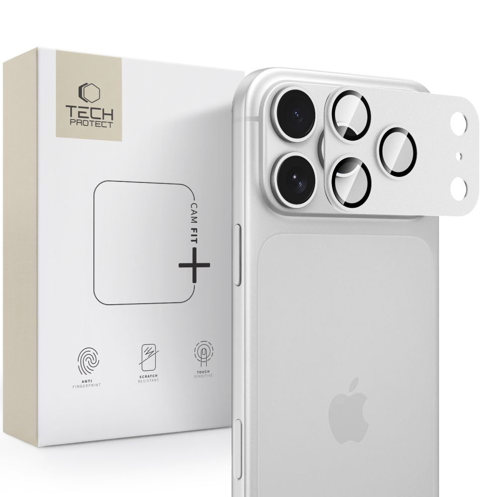 Pełna Osłona Aparatu TECH-PROTECT CAMFULL FIT+ do iPhone 18 Pro SILVER