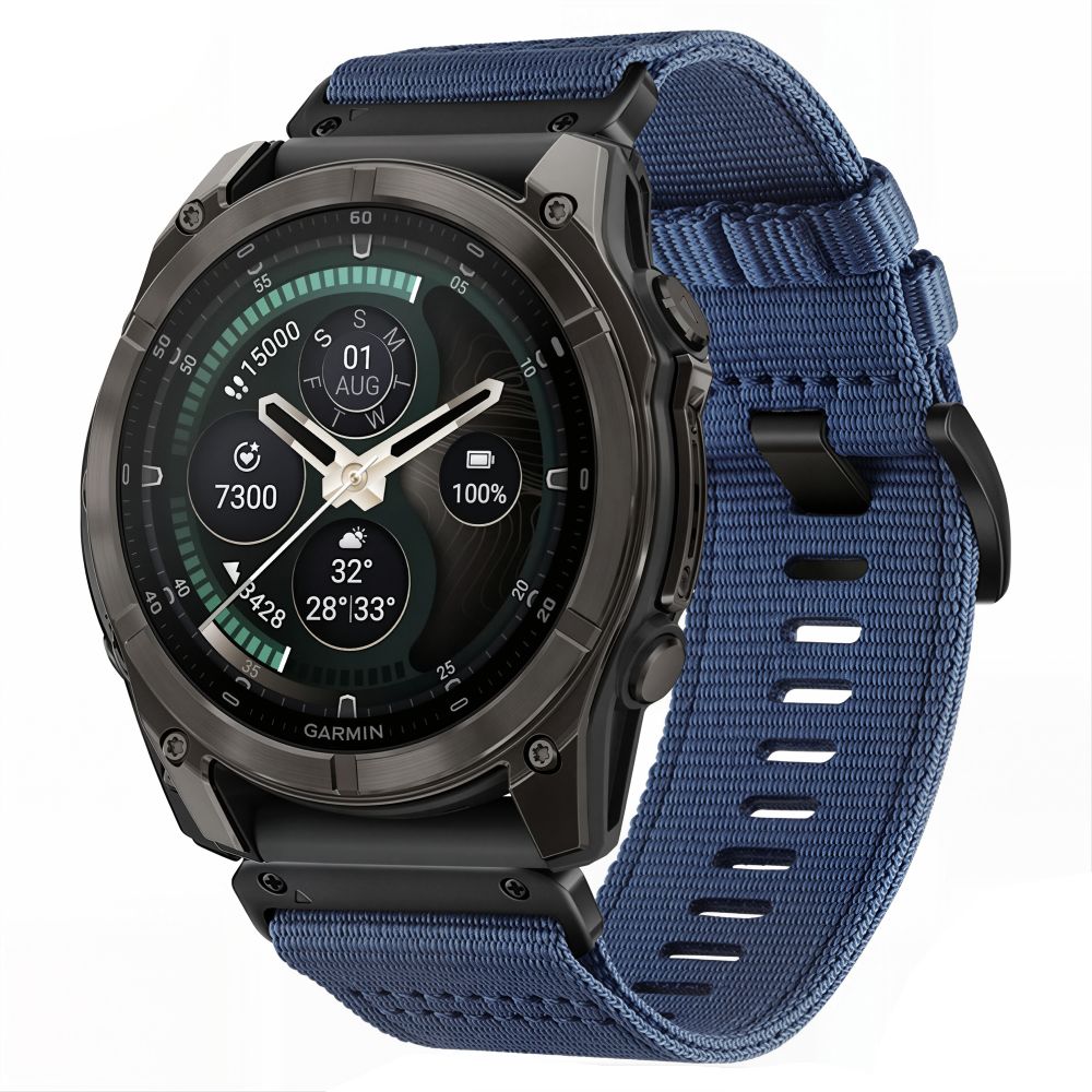 TECH-PROTECT NYLON CLASSIC GARMIN FENIX 5X / 5X PLUS / 6X / 6X PRO / 7X / 8 / 8 PRO / 9 / 9 PRO (51 MM) MIDNIGHT NAVY