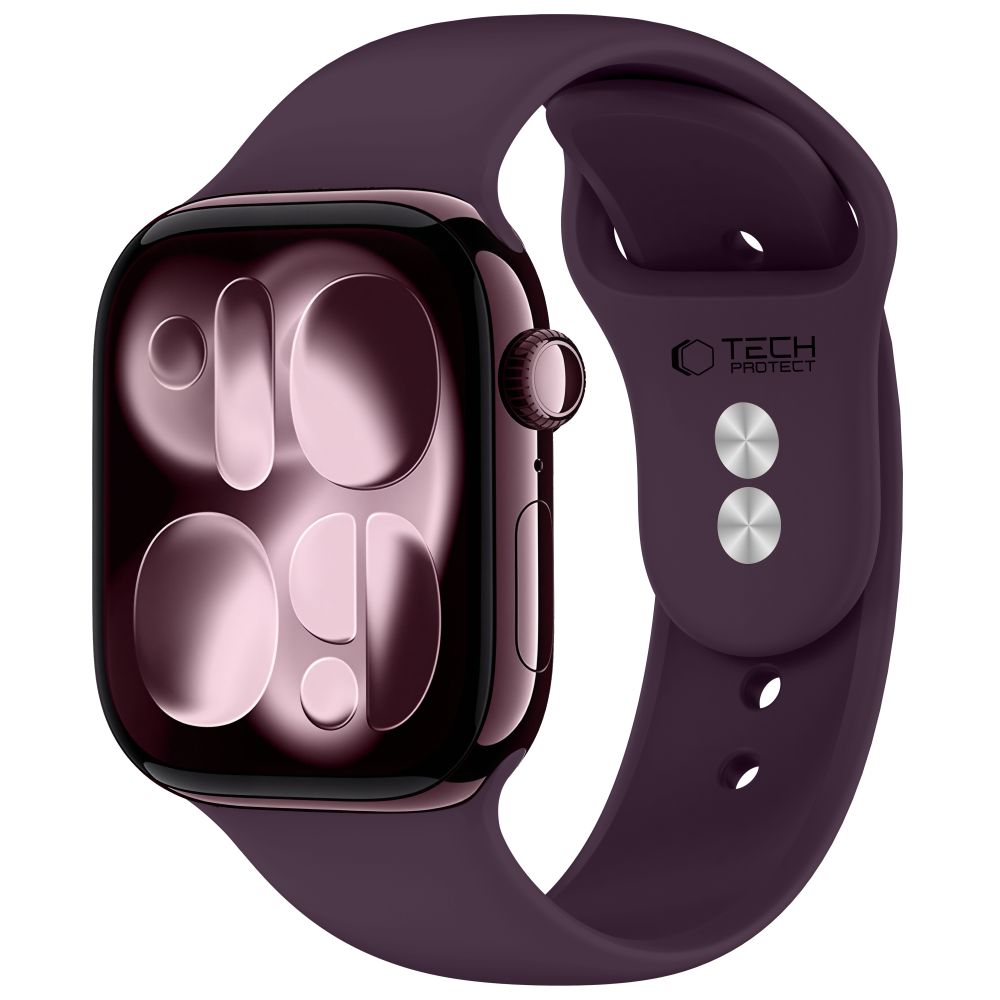 TECH-PROTECT SILICONE APPLE WATCH 8 / 9 / 10 / 11 / 12 / SE / ULTRA (44 / 45 / 46 / 49 MM) DEEP BURGUNDY