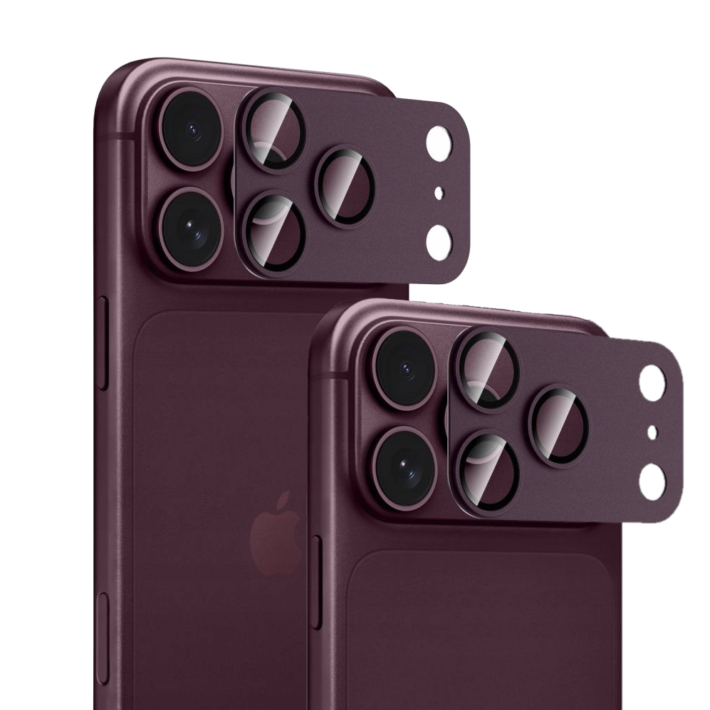2x Pełna Osłona Aparatu TECH-PROTECT CAMFULL FIT+ do iPhone 18 Pro BURGUNDY