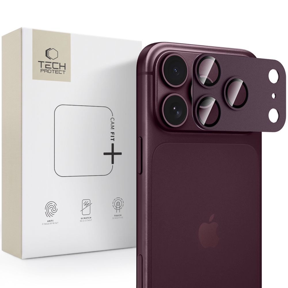 Pełna Osłona Aparatu TECH-PROTECT CAMFULL FIT+ do iPhone 18 Pro BURGUNDY