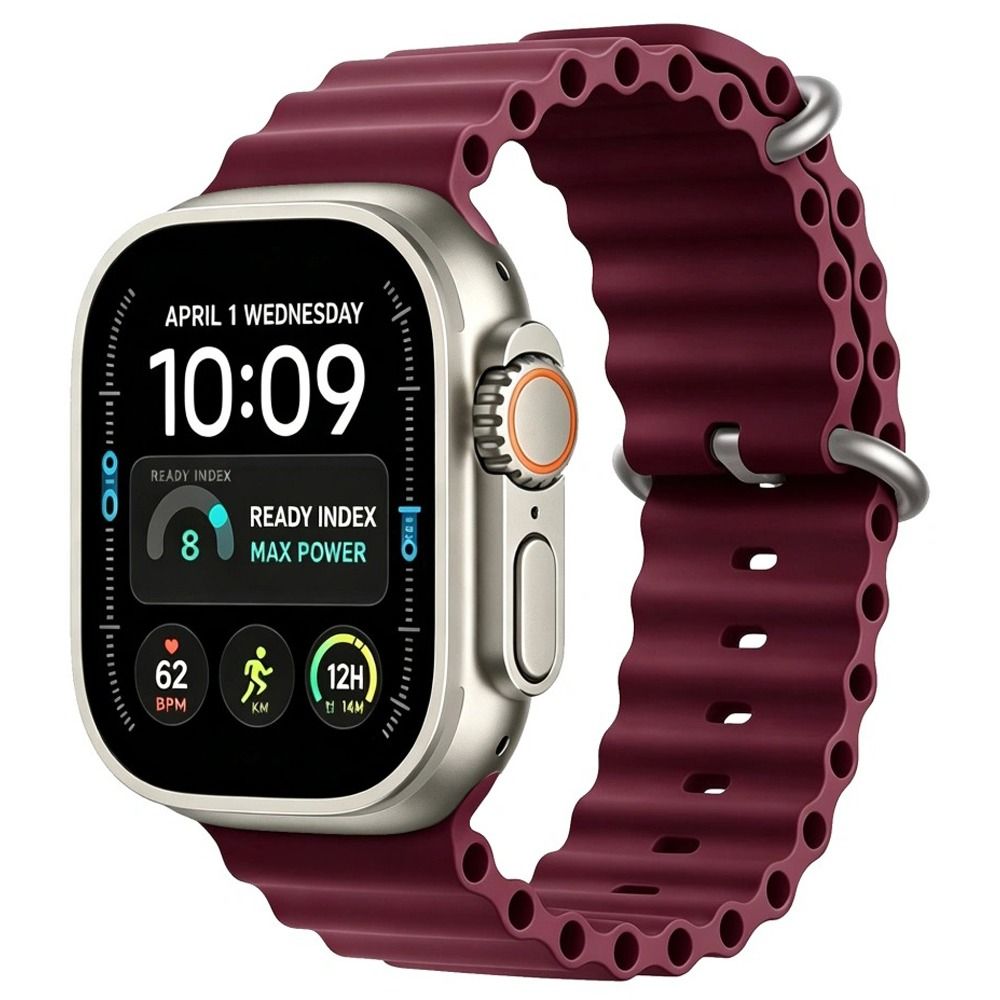 TECH-PROTECT ICONBAND PRO APPLE WATCH 8 / 9 / 10 / 11 / 12 / SE / ULTRA (44 / 45 / 46 / 49 MM) DEEP BURGUNDY
