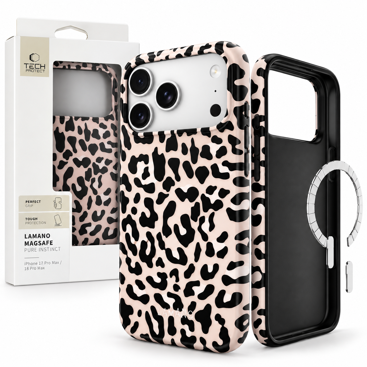 Tech-Protect Lamano MagSafe Etui iPhone 17 Pro Max / 18 Pro Max PANTERKOWE