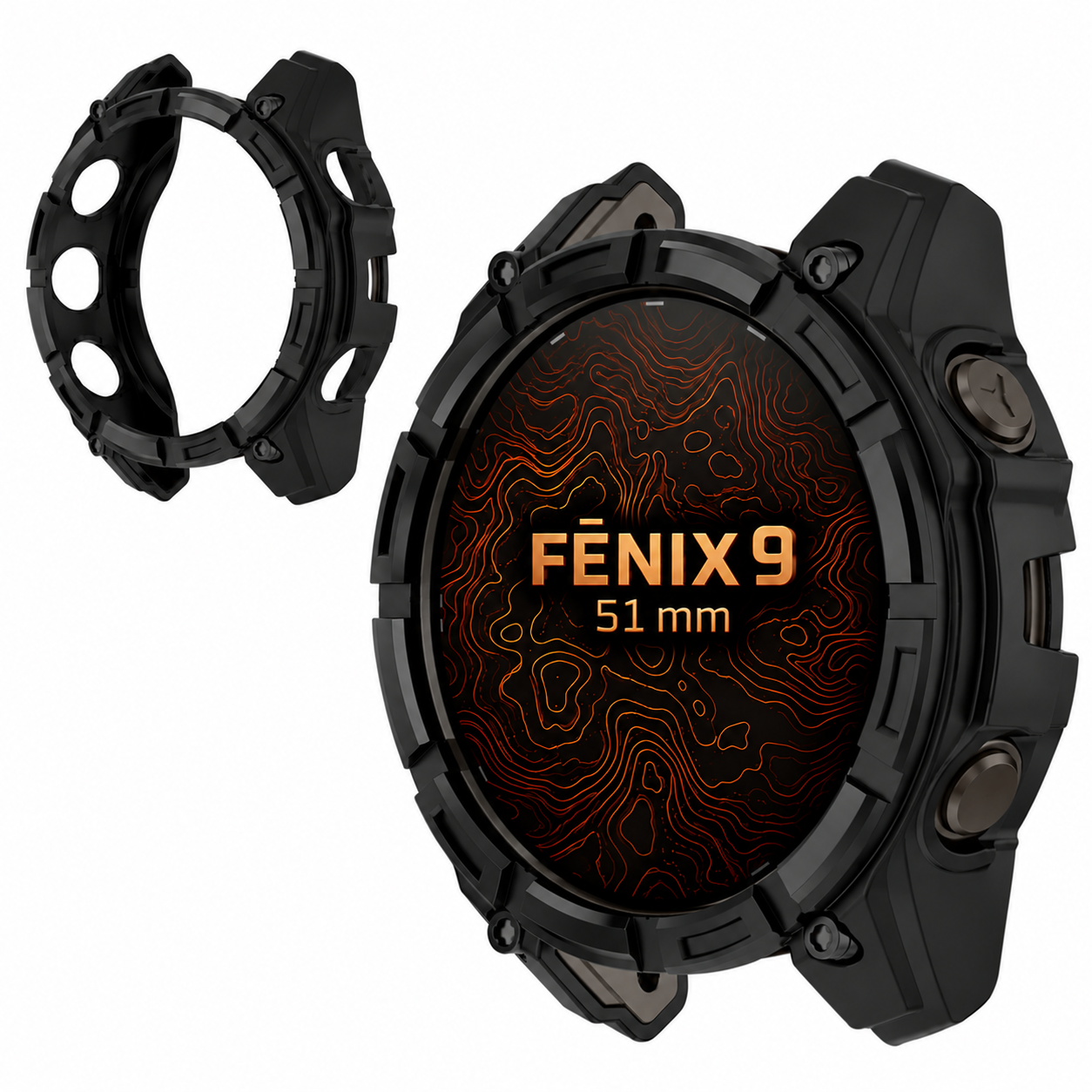 Etui ochronne SmartGuard Defense Air do Garmin Fenix 9 51 mm