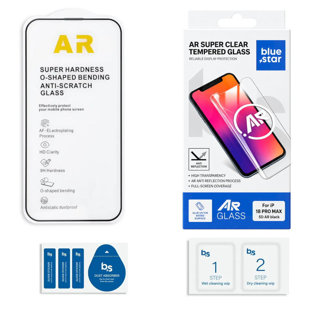 Szkło ANTYREFLEKSYJNE hartowane 5D do Apple iPhone 18 Pro Max